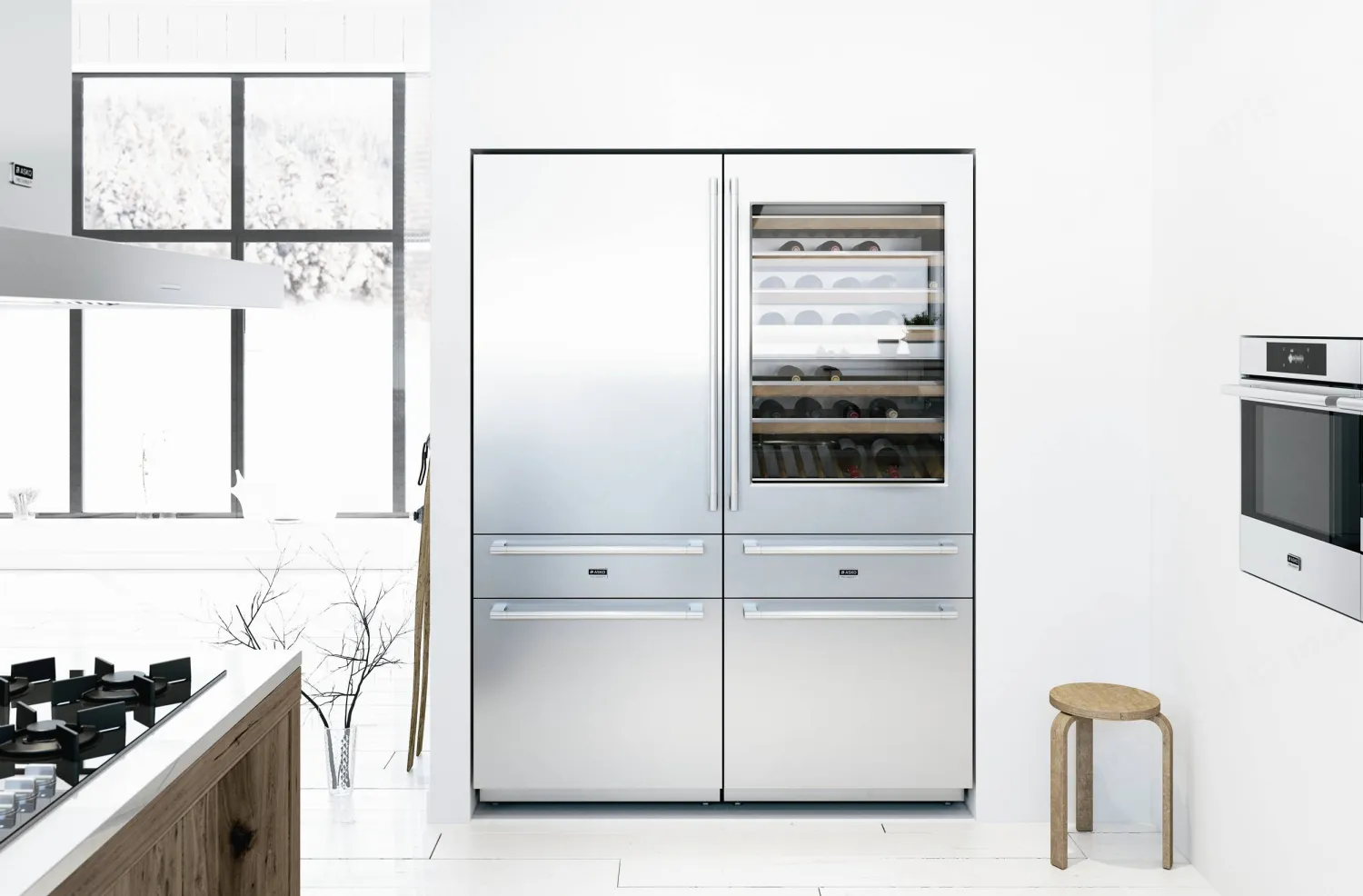 ASKO מקרר HIGH-END ענק מקפיא תחתון רוחב 150 ס"מ תוצרת ASKO דגם RWF2826S — תמונה 9